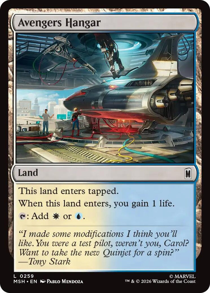Image for Avengers Hangar (259) [Marvel Super Heroes] (MSH) - Magic: The Gathering