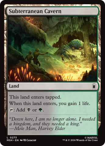 Image for Subterranean Cavern (273) [Marvel Super Heroes] (MSH) - Magic: The Gathering