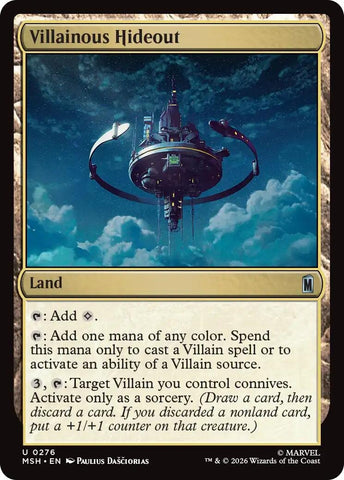Image for Villainous Hideout (276) [Marvel Super Heroes] (MSH) - Magic: The Gathering
