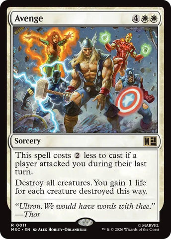 Image for Avenge (11) [Commander: Marvel Super Heroes] (MSC) - Magic: The Gathering