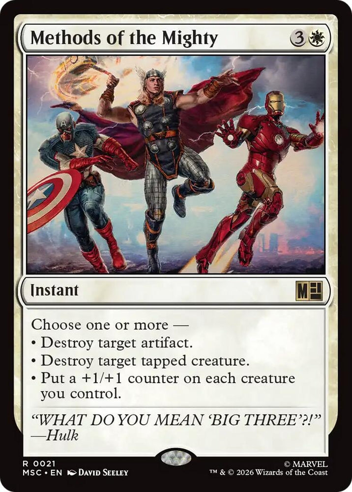 Image for Methods of the Mighty (21) [Commander: Marvel Super Heroes] (MSC) - Magic: The Gathering