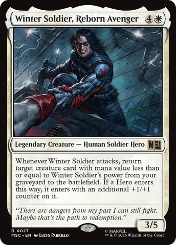 Image for Winter Soldier, Reborn Avenger (27) [Commander: Marvel Super Heroes] (MSC) - Magic: The Gathering