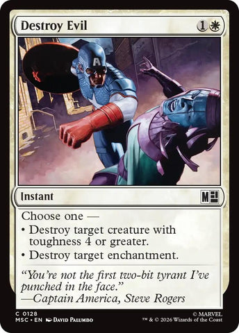 Image for Destroy Evil (128) [Commander: Marvel Super Heroes] (MSC) - Magic: The Gathering