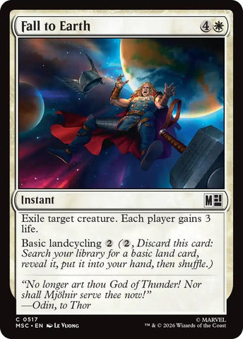 Image for Fall to Earth (517) [Commander: Marvel Super Heroes] (MSC) - Magic: The Gathering
