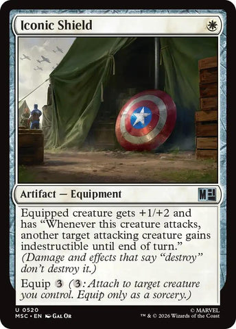Image for Iconic Shield (520) [Commander: Marvel Super Heroes] (MSC) - Magic: The Gathering