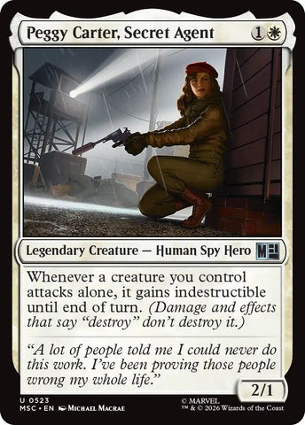 Image for Peggy Carter, Secret Agent (523) [Commander: Marvel Super Heroes] (MSC) - Magic: The Gathering