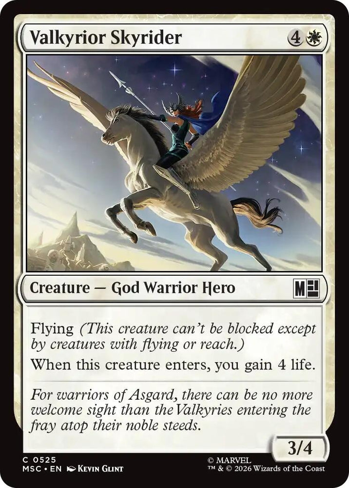 Image for Valkyrior Skyrider (525) [Commander: Marvel Super Heroes] (MSC) - Magic: The Gathering