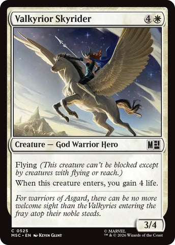 Image for Valkyrior Skyrider (525) [Commander: Marvel Super Heroes] (MSC) - Magic: The Gathering