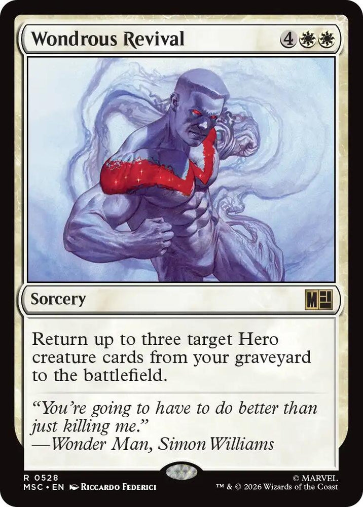 Image for Wondrous Revival (528) [Commander: Marvel Super Heroes] (MSC) - Magic: The Gathering