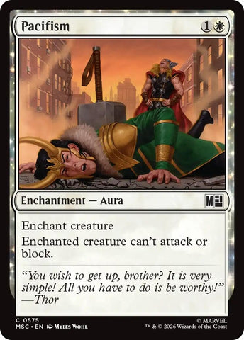 Image for Pacifism (575) [Commander: Marvel Super Heroes] (MSC) - Magic: The Gathering