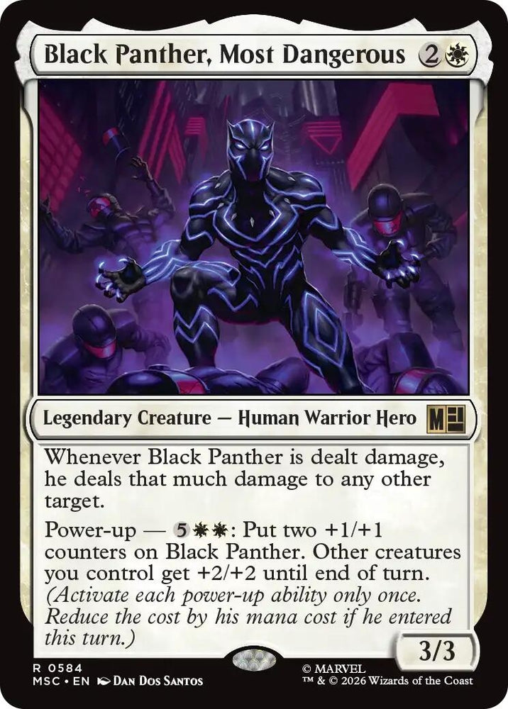 Image for Black Panther, Most Dangerous (584) [Commander: Marvel Super Heroes] (MSC) - Magic: The Gathering