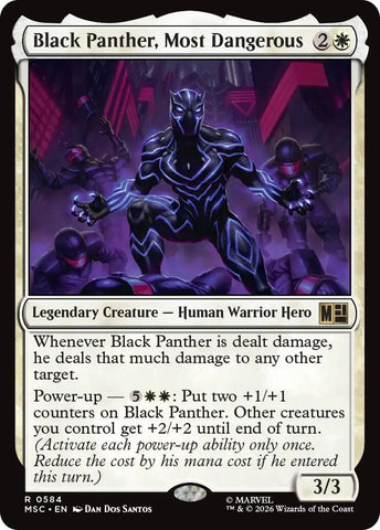 Image for Black Panther, Most Dangerous (584) [Commander: Marvel Super Heroes] (MSC) - Magic: The Gathering