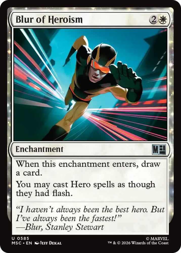Image for Blur of Heroism (585) [Commander: Marvel Super Heroes] (MSC) - Magic: The Gathering
