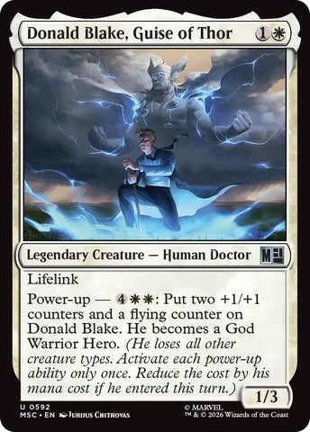 Image for Donald Blake, Guise of Thor (592) [Commander: Marvel Super Heroes] (MSC) - Magic: The Gathering