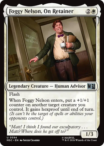 Image for Foggy Nelson, On Retainer (594) [Commander: Marvel Super Heroes] (MSC) - Magic: The Gathering