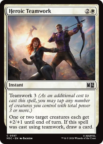 Image for Heroic Teamwork (597) [Commander: Marvel Super Heroes] (MSC) - Magic: The Gathering