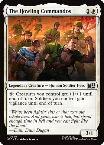 Image for The Howling Commandos (598) [Commander: Marvel Super Heroes] (MSC) - Magic: The Gathering