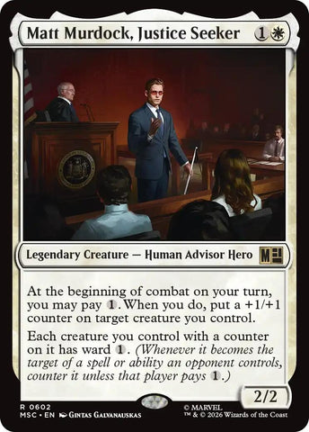 Image for Matt Murdock, Justice Seeker (602) [Commander: Marvel Super Heroes] (MSC) - Magic: The Gathering