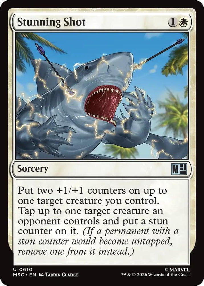 Image for Stunning Shot (610) [Commander: Marvel Super Heroes] (MSC) - Magic: The Gathering