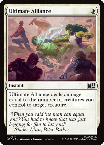 Image for Ultimate Alliance (611) [Commander: Marvel Super Heroes] (MSC) - Magic: The Gathering