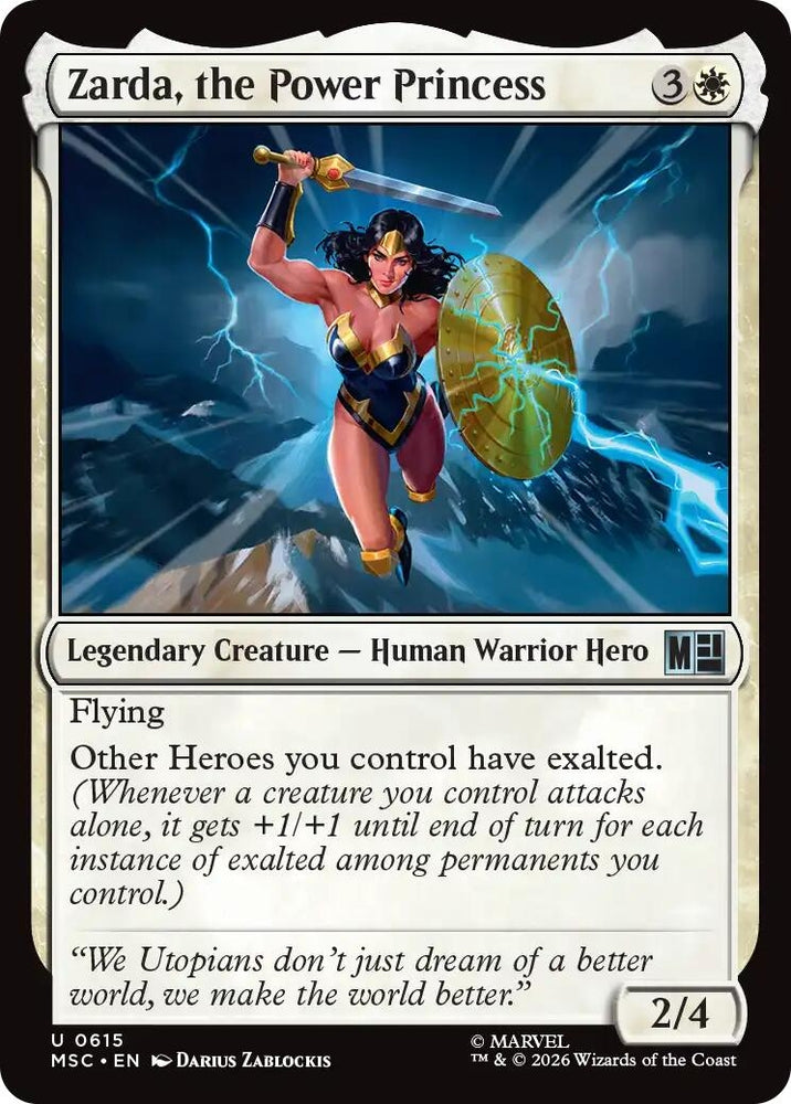 Image for Zarda, the Power Princess (615) [Commander: Marvel Super Heroes] (MSC) - Magic: The Gathering