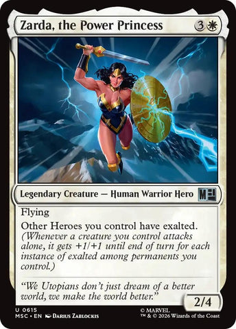 Image for Zarda, the Power Princess (615) [Commander: Marvel Super Heroes] (MSC) - Magic: The Gathering
