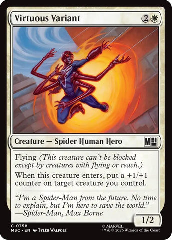 Image for Virtuous Variant (758) [Commander: Marvel Super Heroes] (MSC) - Magic: The Gathering