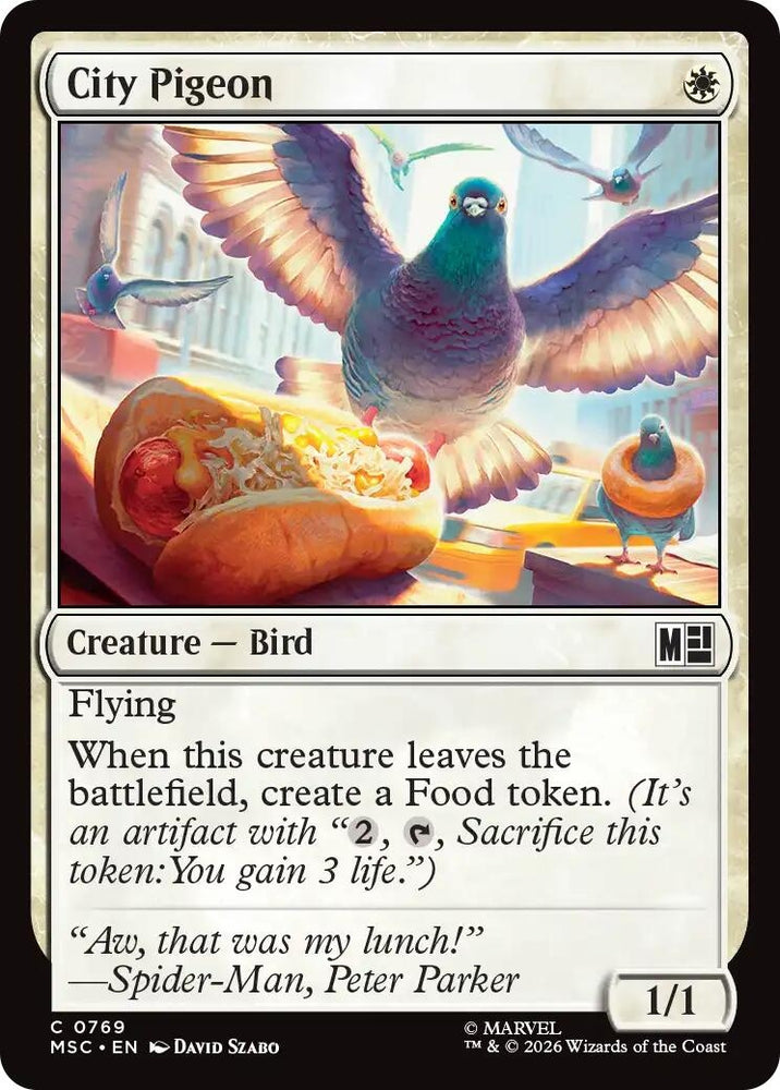 Image for City Pigeon (769) [Commander: Marvel Super Heroes] (MSC) - Magic: The Gathering