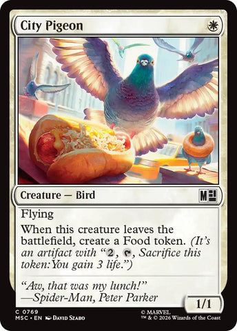 Image for City Pigeon (769) [Commander: Marvel Super Heroes] (MSC) - Magic: The Gathering