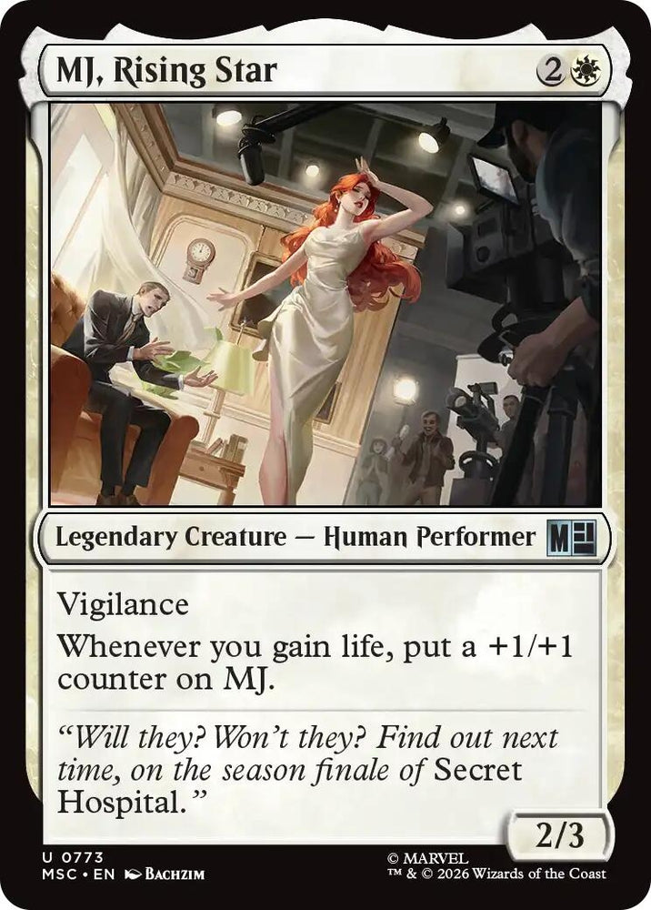 Image for MJ, Rising Star (773) [Commander: Marvel Super Heroes] (MSC) - Magic: The Gathering