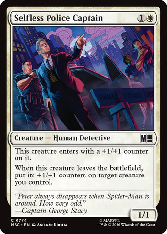 Image for Selfless Police Captain (774) [Commander: Marvel Super Heroes] (MSC) - Magic: The Gathering