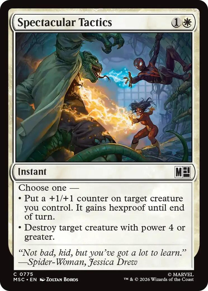 Image for Spectacular Tactics (775) [Commander: Marvel Super Heroes] (MSC) - Magic: The Gathering
