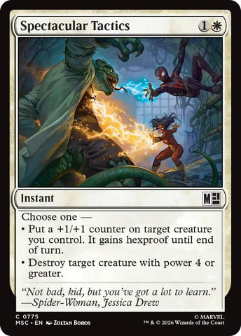 Image for Spectacular Tactics (775) [Commander: Marvel Super Heroes] (MSC) - Magic: The Gathering