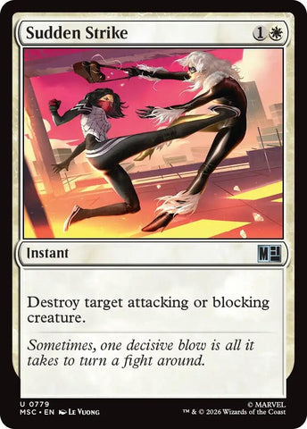 Image for Sudden Strike (779) [Commander: Marvel Super Heroes] (MSC) - Magic: The Gathering