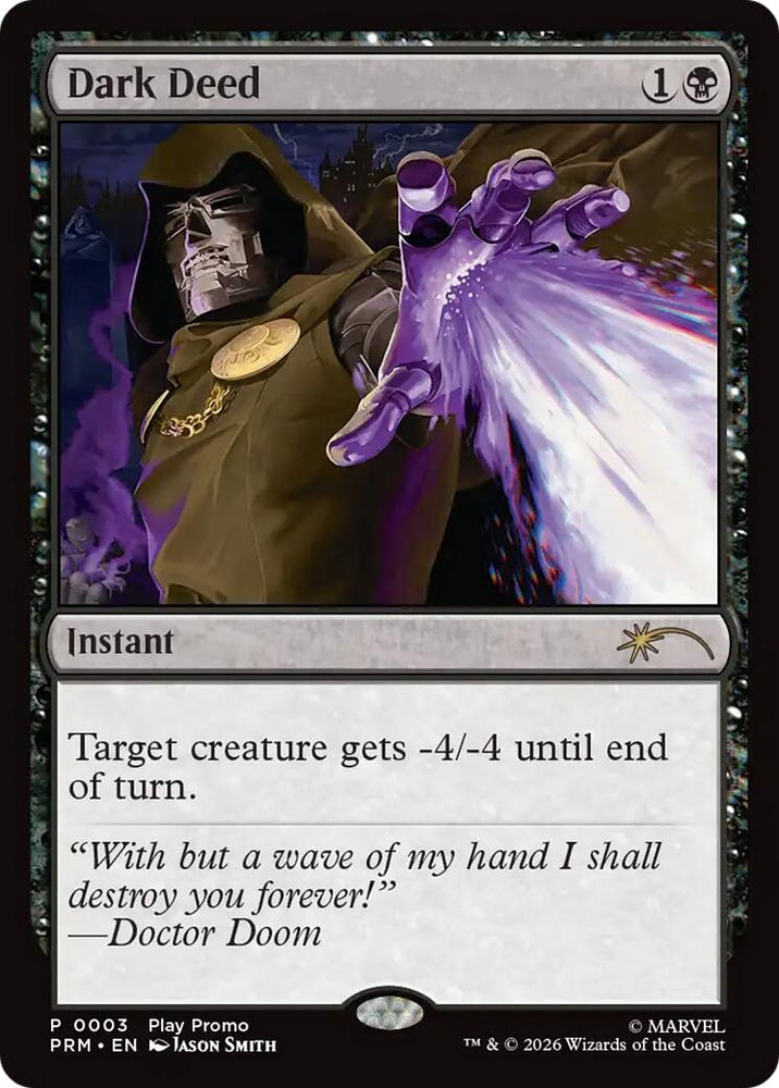 Image for Dark Deed (3) [Standard Showdown Promos] (SSP) - Magic: The Gathering