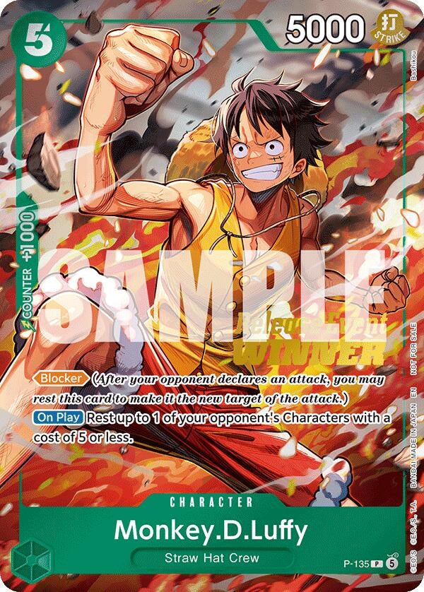 Image for Monkey.D.Luffy (OP16 Release Event Winner) (P-135) [One Piece Promotion Cards] (OP-PR) - One Piece Card Game