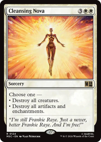 Image for Cleansing Nova (Surge Foil) (124) [Commander: Marvel Super Heroes] (MSC) - Magic: The Gathering
