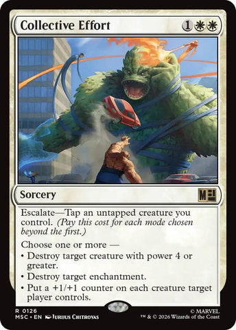 Image for Collective Effort (Surge Foil) (126) [Commander: Marvel Super Heroes] (MSC) - Magic: The Gathering