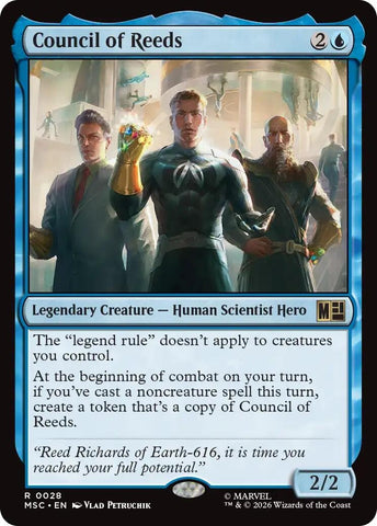Image for Council of Reeds (Surge Foil) (28) [Commander: Marvel Super Heroes] (MSC) - Magic: The Gathering