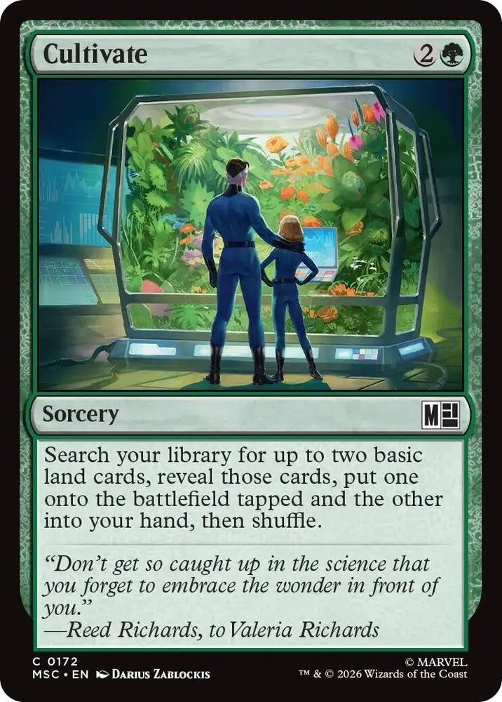 Image for Cultivate (Surge Foil) (172) [Commander: Marvel Super Heroes] (MSC) - Magic: The Gathering