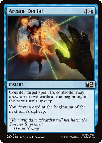 Image for Arcane Denial (Surge Foil) (147) [Commander: Marvel Super Heroes] (MSC) - Magic: The Gathering