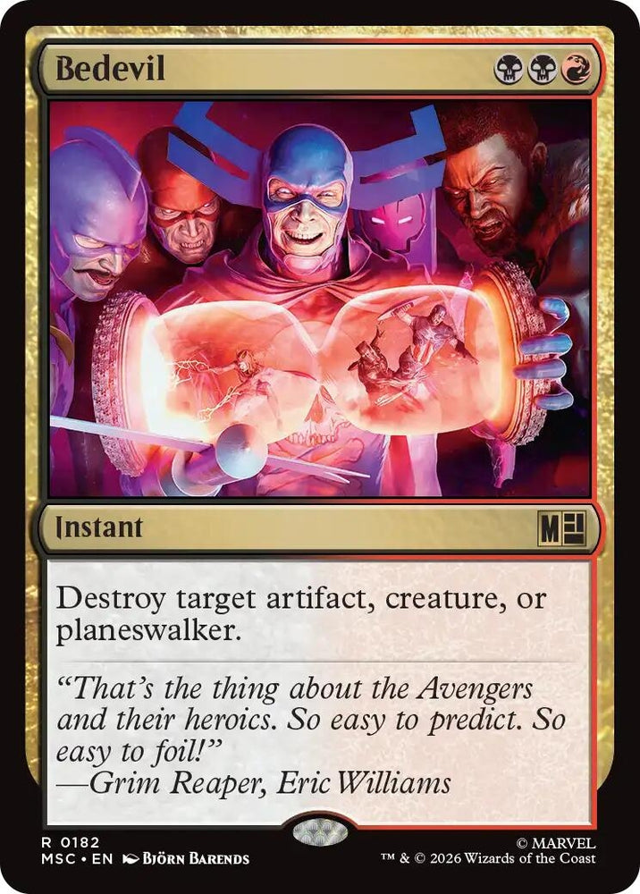 Image for Bedevil (Surge Foil) (182) [Commander: Marvel Super Heroes] (MSC) - Magic: The Gathering