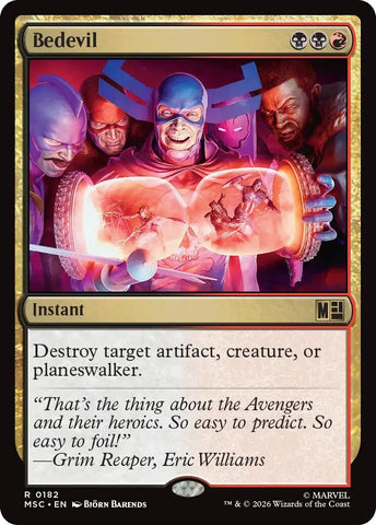 Image for Bedevil (Surge Foil) (182) [Commander: Marvel Super Heroes] (MSC) - Magic: The Gathering