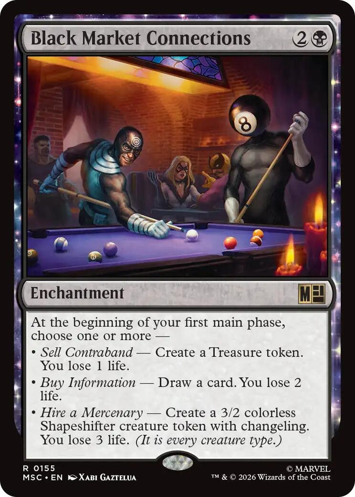 Image for Black Market Connections (Surge Foil) (155) [Commander: Marvel Super Heroes] (MSC) - Magic: The Gathering