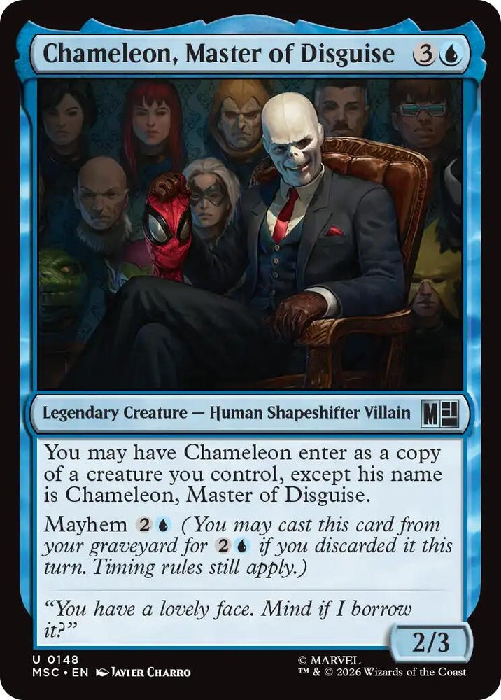 Image for Chameleon, Master of Disguise (Surge Foil) (148) [Commander: Marvel Super Heroes] (MSC) - Magic: The Gathering