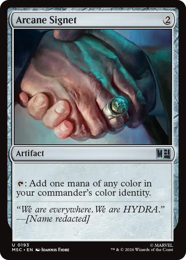 Image for Arcane Signet (0193) (Surge Foil) (193) [Commander: Marvel Super Heroes] (MSC) - Magic: The Gathering