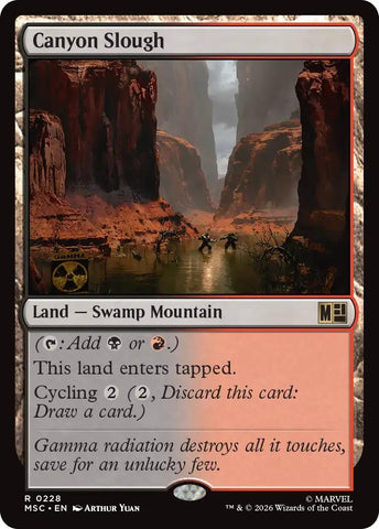 Image for Canyon Slough (Surge Foil) (228) [Commander: Marvel Super Heroes] (MSC) - Magic: The Gathering