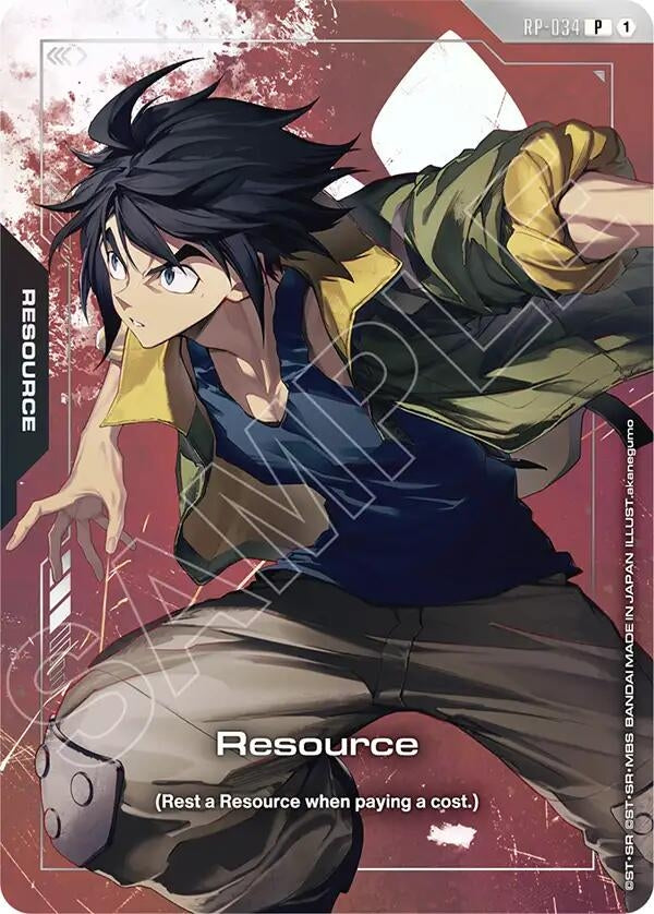 Image for Resource (RP-034) (Premium Accessory Set - Mobile Suit Gundam: Iron-Blooded Orphans) (RP-034) [Promotional Resource Tokens] (RP) - Gundam Card Game