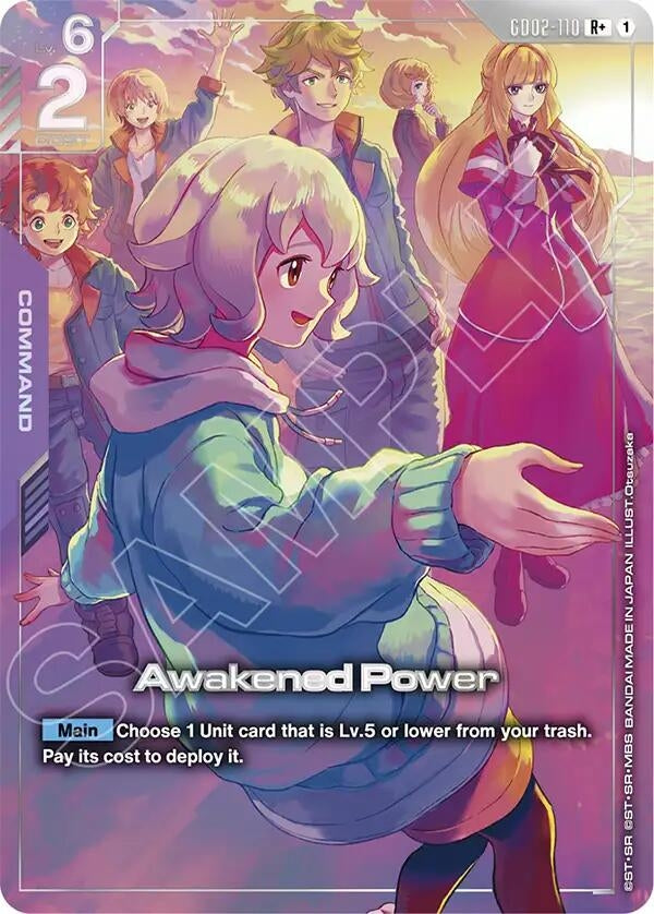 Image for Awakened Power (R+)  (Premium Accessory Set - Mobile Suit Gundam: Iron-Blooded Orphans) (GD02-110) [Gundam Promotional Cards] (GCG-PR) - Gundam Card Game