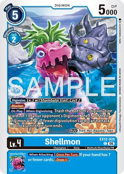 Image for Shellmon (EX12-026 C) [Digital World Shambala] (EX-12) - Digimon Card Game